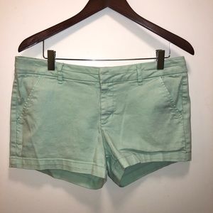 Mint green shorts